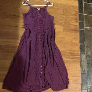 Sakkas Rich Burgundy Sleeveless maxi dress